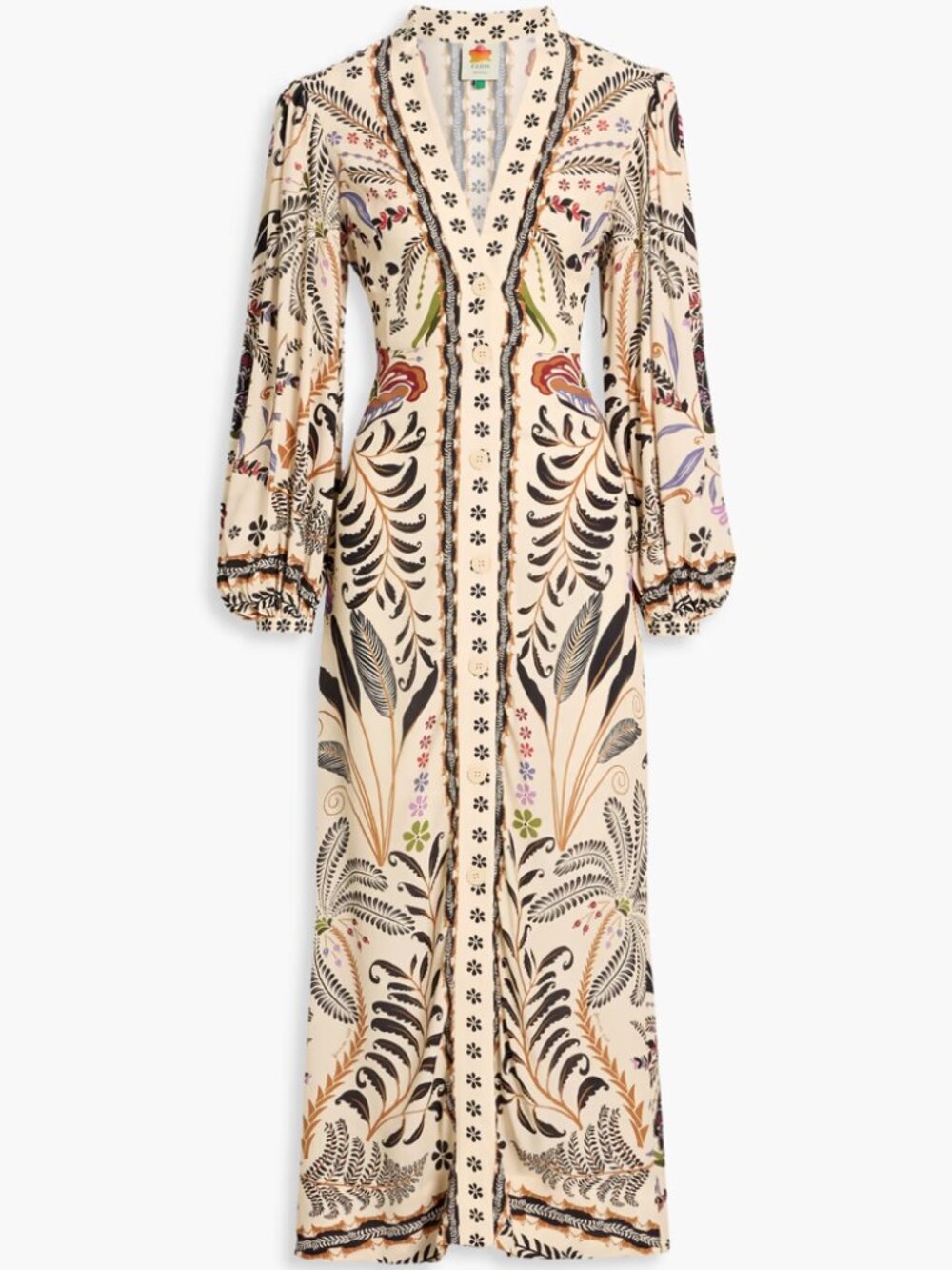 Gorgeous FARM Rio Classic Nature Sand Maxi sz XXS NWT